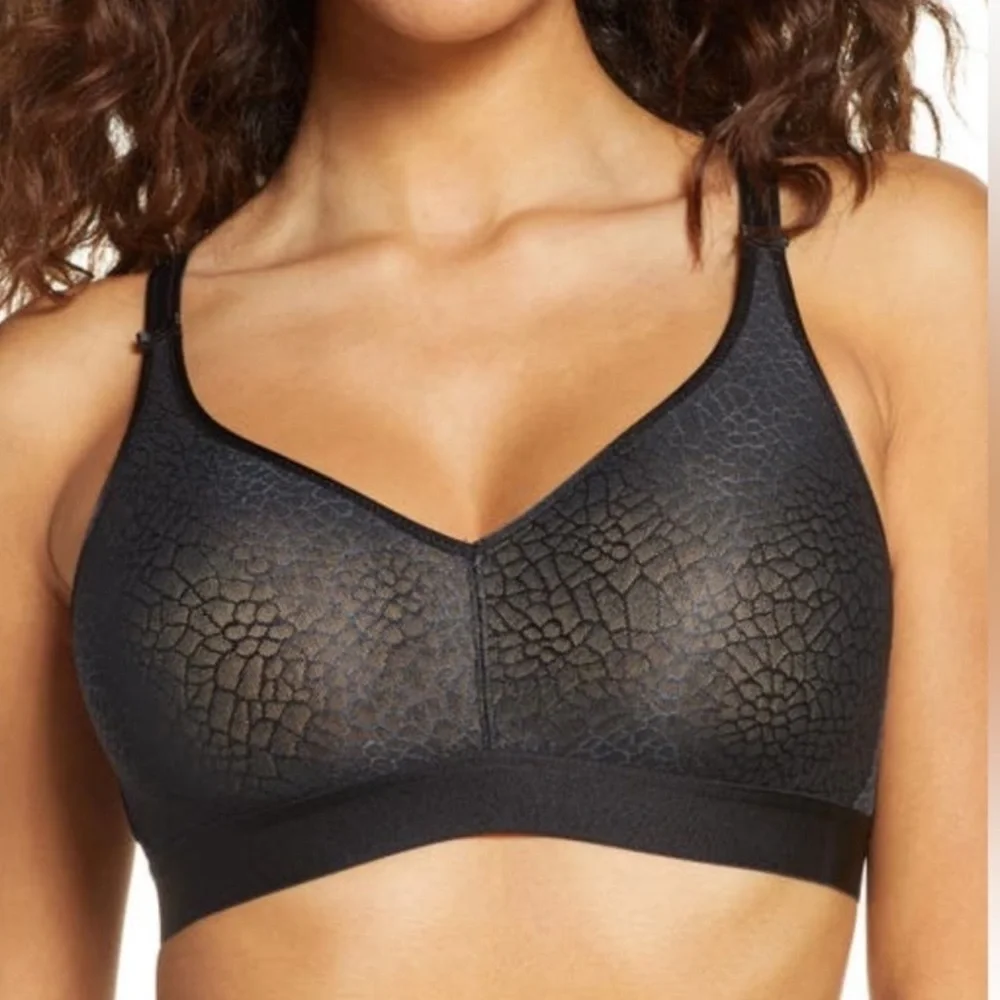 Chantelle C Magnifique Full Coverage Black Snakeskin Patterned Bra 36C/D - 38C/D